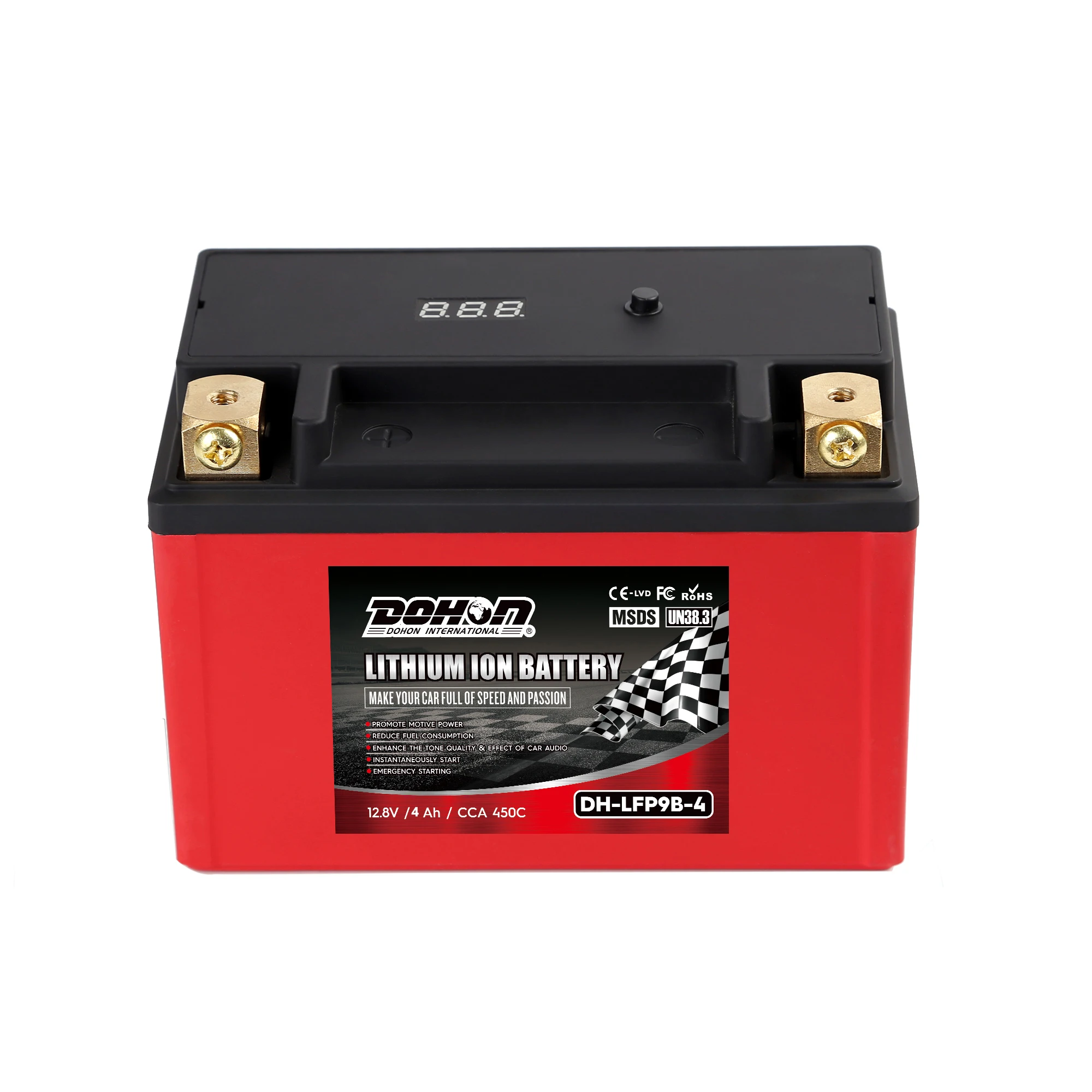  LFP9B-4 12V CCA450 4Ah мотоцикл литий-ионный аккумулятор A123 сотовый