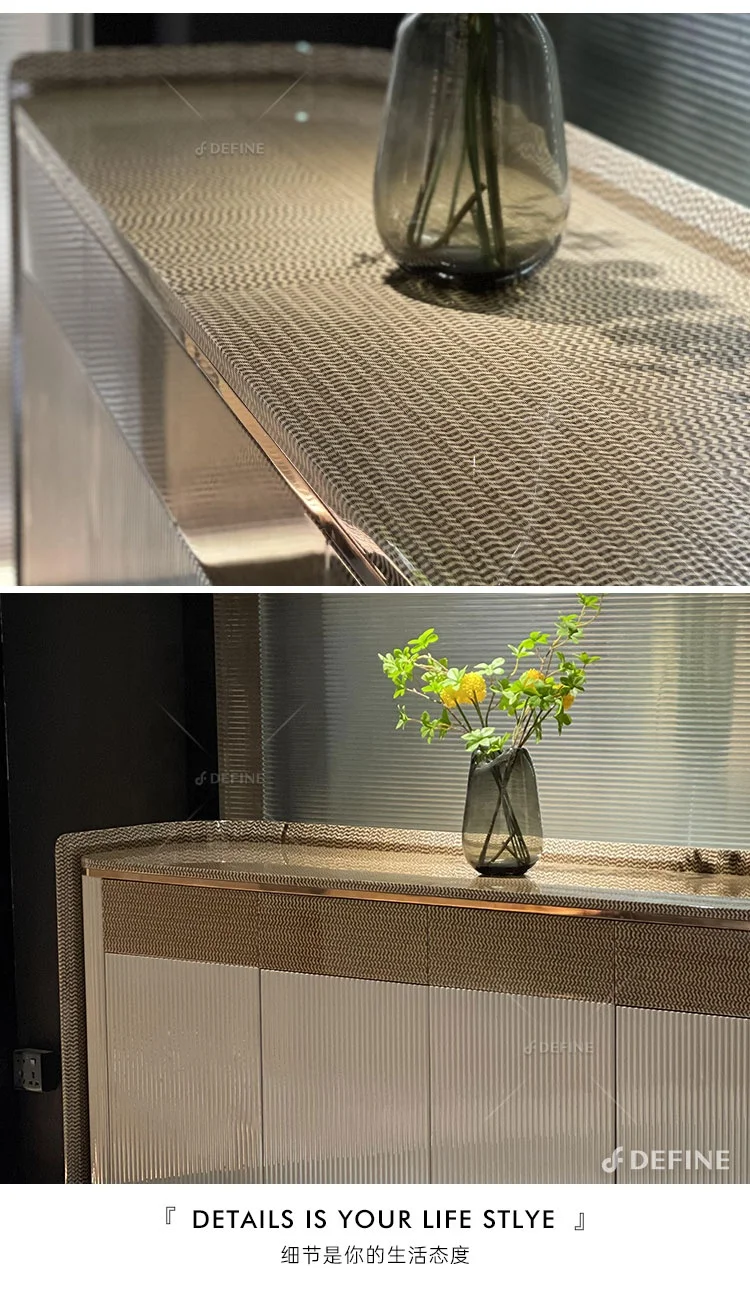 New design luxury wooden high glossy painting  storage cabinet sideboard for sale