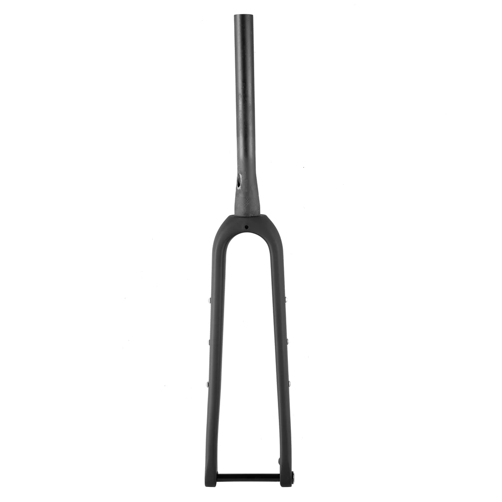 Full Carbon Fiber 700C Cyclocross Bicycle Fork Max Tire 700x45C Flat Mount Disc All Road Gravel Bike Fork