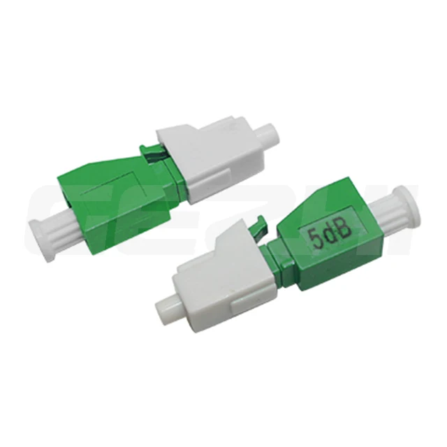 FTTH Female To Male Fiber Optic Attenuator 5dB 10dB Optic LC APC Attenuator