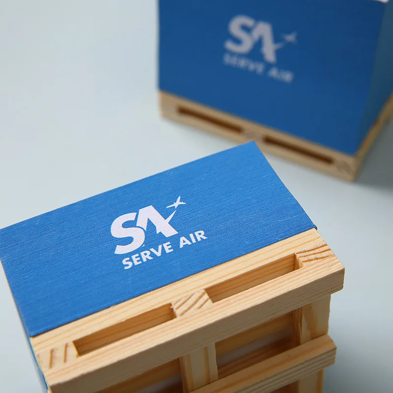 Custom 4 Sides Printing Memo Pad Personalized Sticky Notes Cube Paper Easy writing Memo Pad Block with Wood Pallet