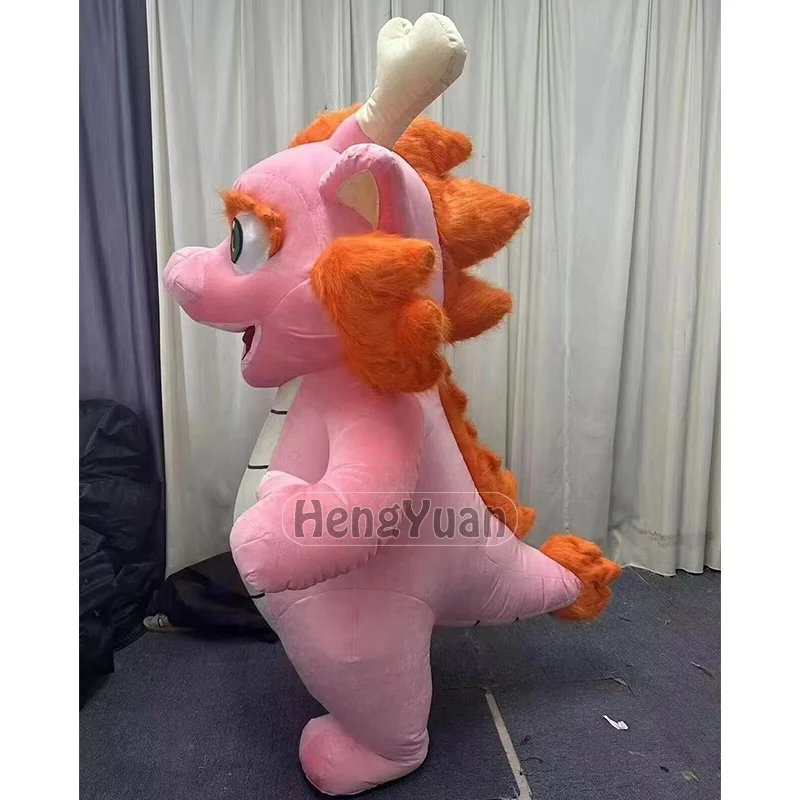 Outdoor Customized Inflatable Cartoon Charater Costume Wear Bule Clothes Inflatable Yellow Cartoon Man Costume