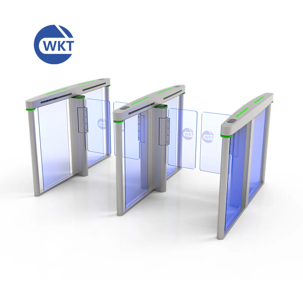 WanCartoon Acrylic Smart Access Control Pedestrian Speed Turnstile Motor Price Automatic Swing Barrier Gate Home Security System