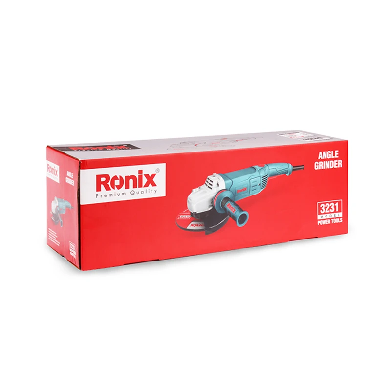 Ronix Angle Grinder 3231 180mm 2400W Portable Wood Steel Metal Angle Grinder Cutting Grinding Tools Cutter Machine