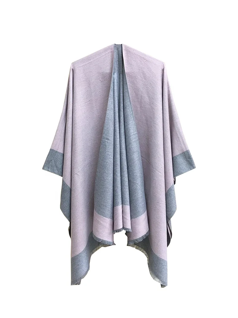2022 Pashmina Hot Selling Autumn Winter Spring Women Cashmere Poncho Shawl For Ladies