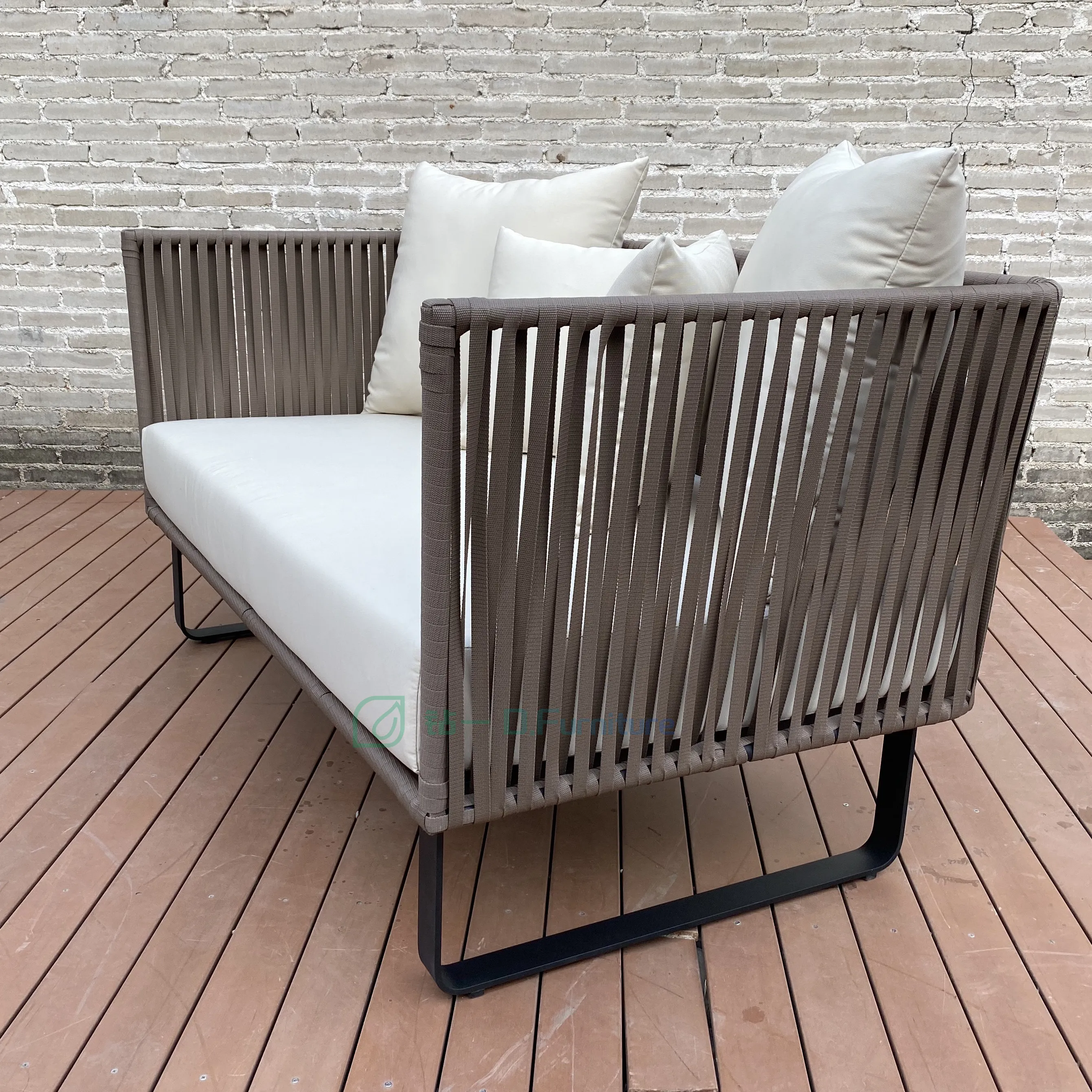 Foshan Wholesale Commercial Hotel Vip Party Event Outdoor Lounge Rope Furniture Sofa Set