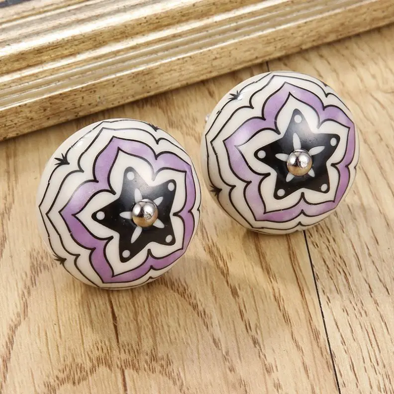 Wholesale Children Room Cabinet Door Handle Drawer And Door Cabinet Knob Ceramic Handle With Great Price
