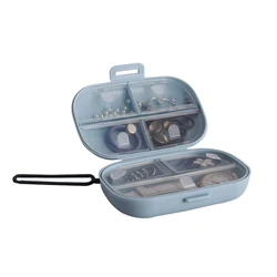 Multi-function plastic modern portable 7 days pill medicine jewelry component  ring sewing accessories storage box
