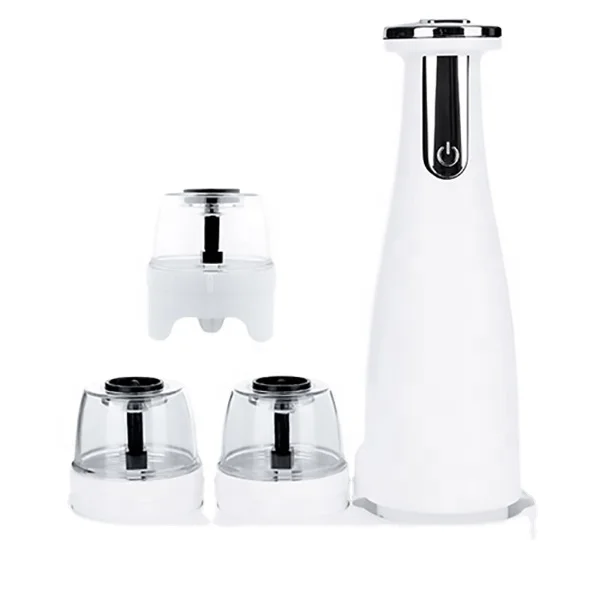One-Hand Electric Salt and Pepper Grinder with Default 3 Jars for Coffee Grinders