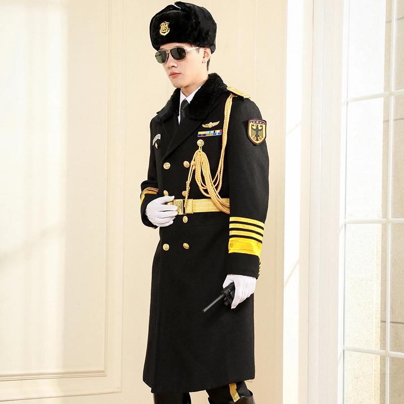 New Design Black Security Guard Officer Overcoat Security Jacket Safety Clothing Supplier Uniforms