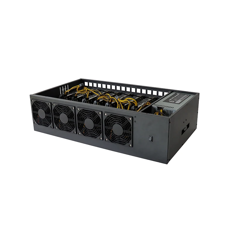 В наличии алюминиевый корпус GPU 8 BAY сервера с графическими картами RTX 3070 для компьютера 1500 Вт