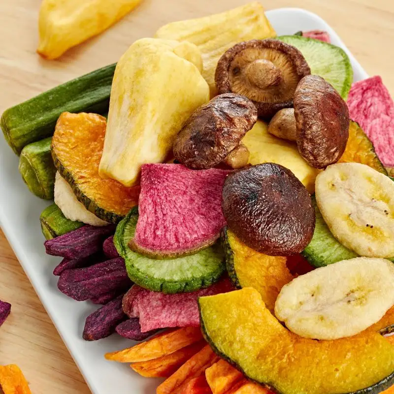 Вакуумное обезвоживание комплексные Хрустящие закуски смешанные сухофрукты и