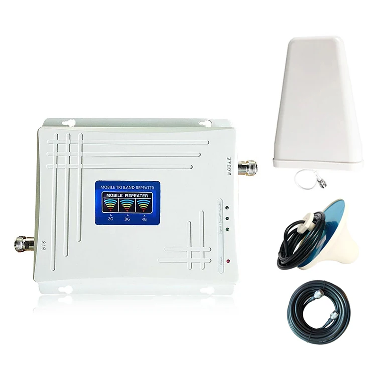 GSM LTE 1800 LCD 2g 4g Cell Phone Signal Repeater DCS 1800MHz + LPDA /Panel Antenna lte antenna outdoor