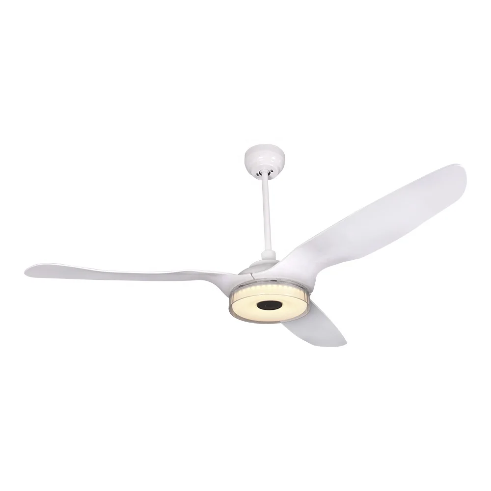 24V DC motor modern white large ABS blades ceiling fans with light and remote control