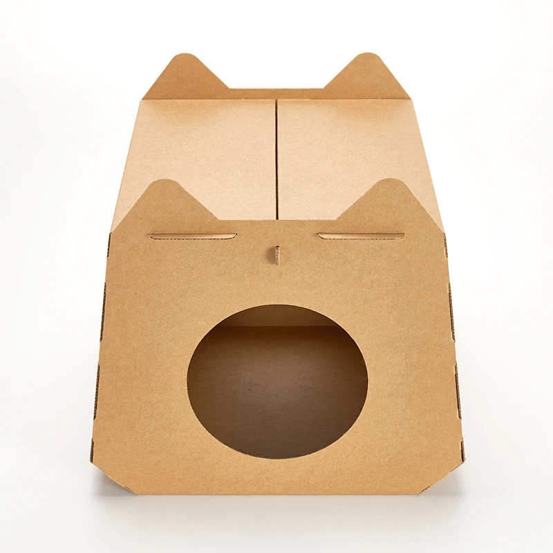 Valley Shape Pet Tent House Cat Bed Portable Teepee Custom Printing Cat Play House Hideaway Furniture