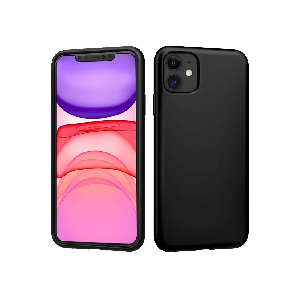 Жидкий силиконовый чехол для iPhone 11 Противоударная мягкая подкладка из микрофибры Тонкий Apple 6.1 дюймов