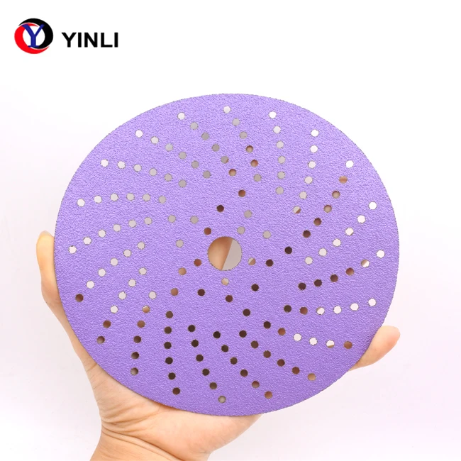 6 дюймов с высокой эффективностью шлифования фиолетовый шлифовальный диск для литья под давлением длинным сроком