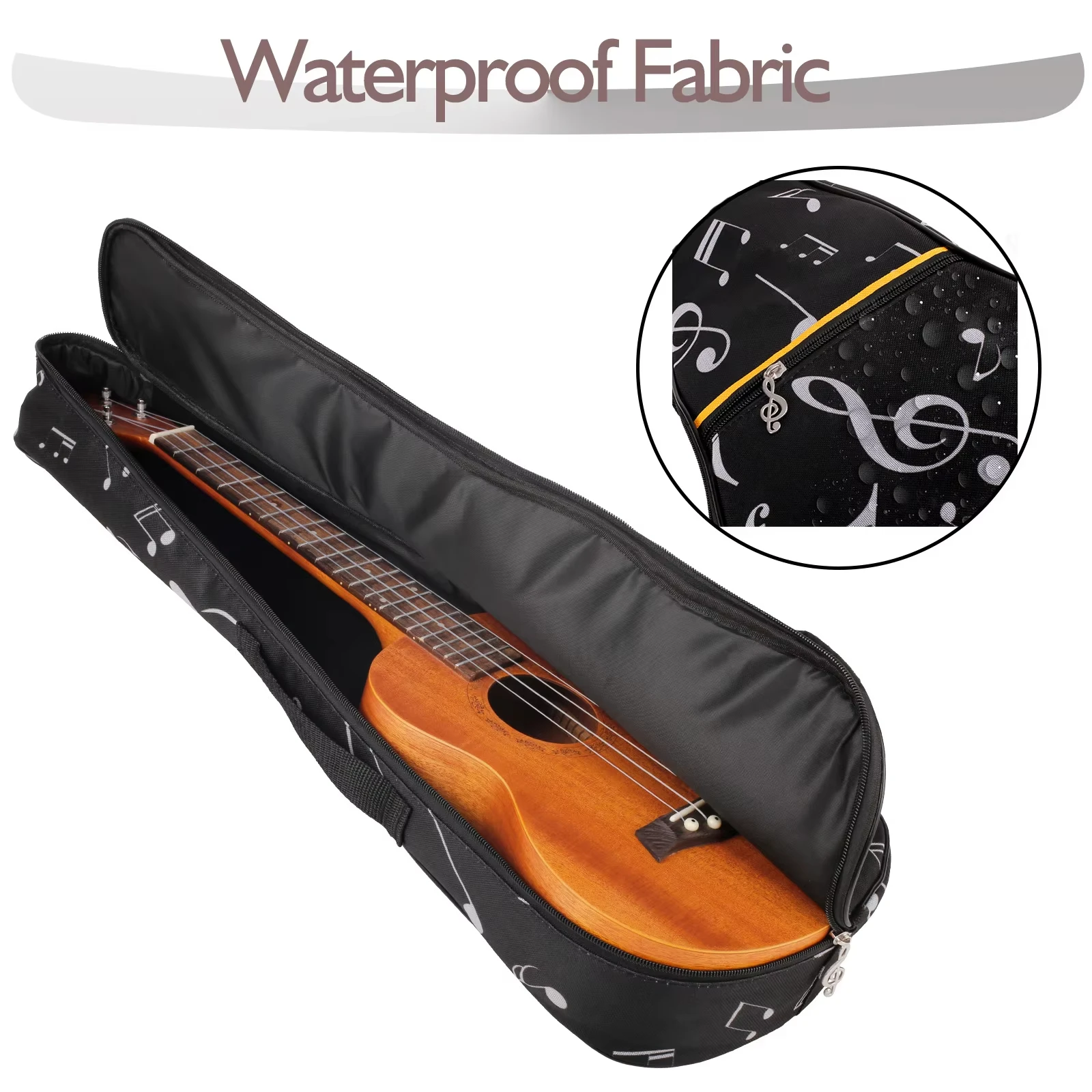 Free Sample Wholesale Factory Waterproof Oxford Cloth Guitar Bag Case Thickened Cotton Backpack Acoustic Music Gig Bag