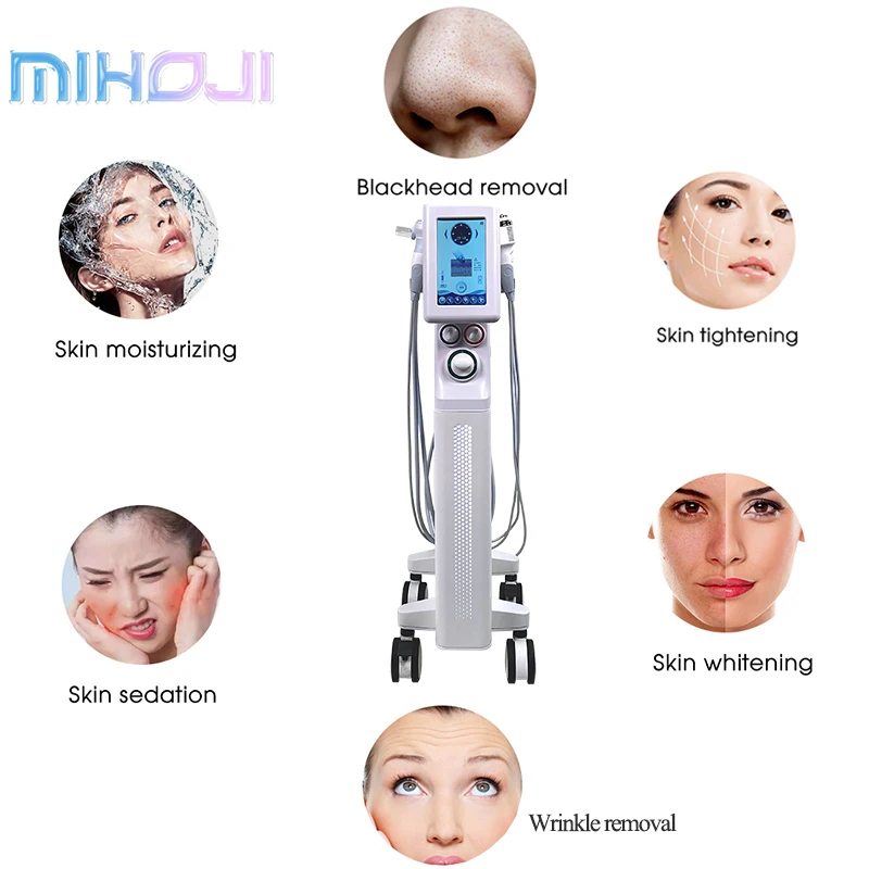vertical facial machine 2024 face lift h2O2 hydra dermabrasion hydro machine
