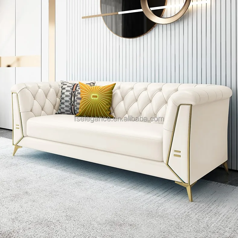 customizable cama casal wooden sofa design de cuero capa de sofa de 2 e 3 lugares armchair sofa