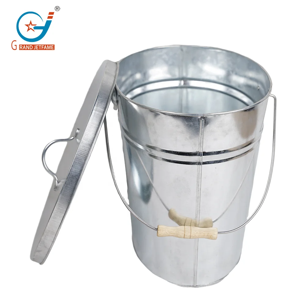 15L galvanized ash bucket Fireplace buckets Oval shape