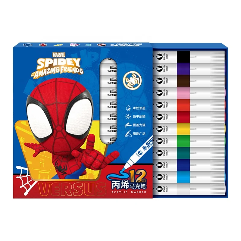 Hot Selling Back To School High Quality 12 Colors Acrylic Marker Pen For Kids