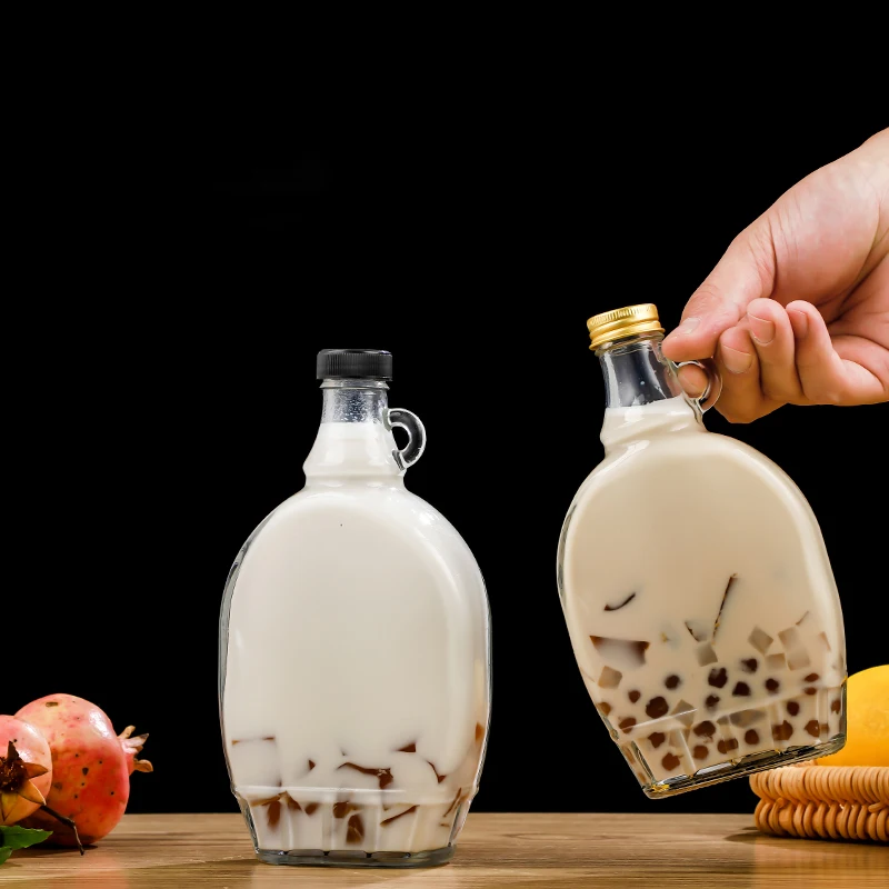 Производитель креативных прозрачных плоских стеклянных бутылок для вина винная бутылка в Калифорнии упаковки винных напитков