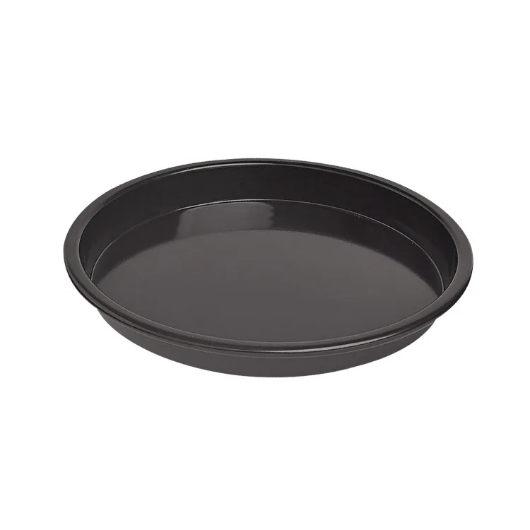 Black Pizza Baking Pan  Thicken  Non Stick Deep  Pie Pancake  Baking Pizza Tray Round  pizza pan