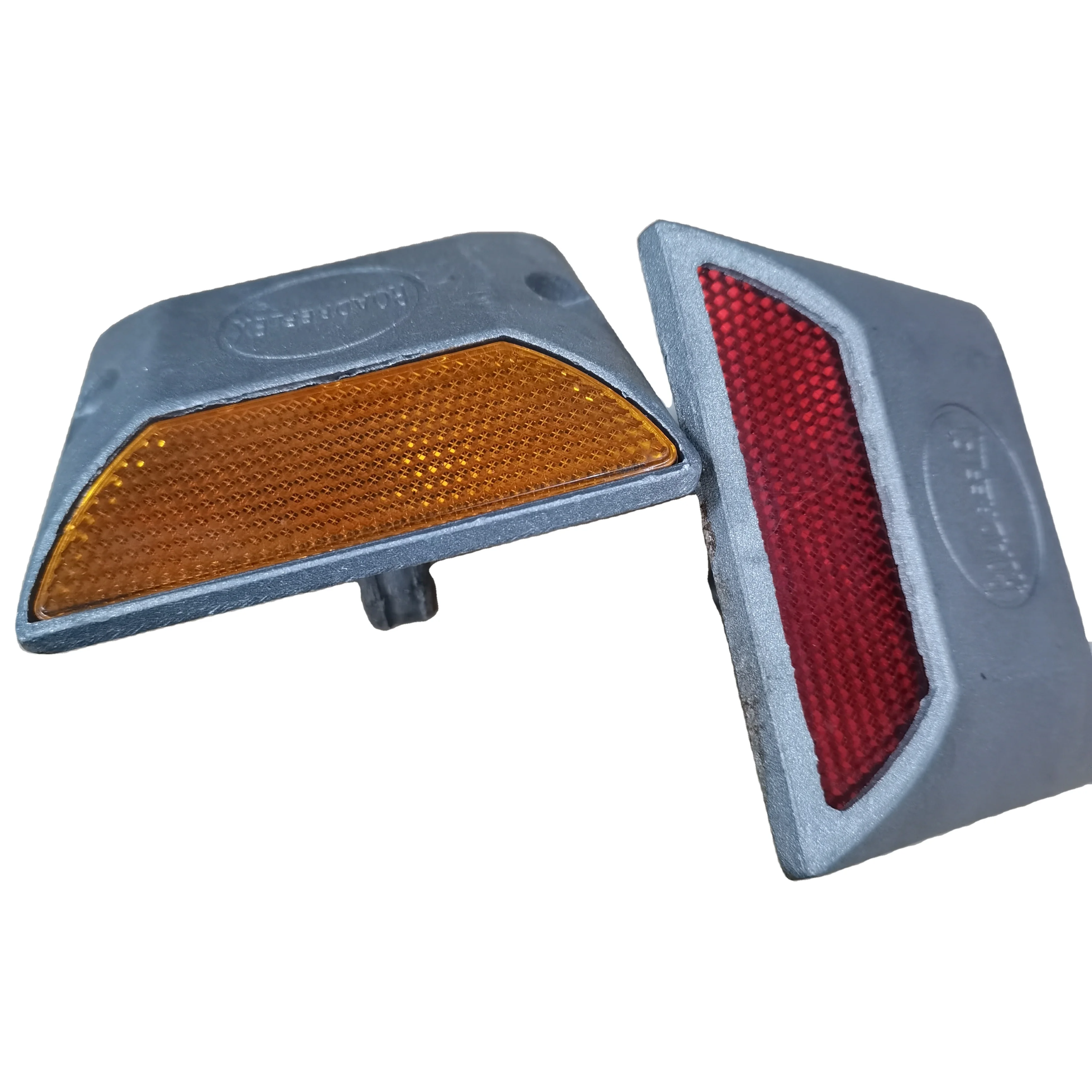 Reflective Road Stud Aluminum Cat Eye Traffic Safety Microprism Lens Road Signs