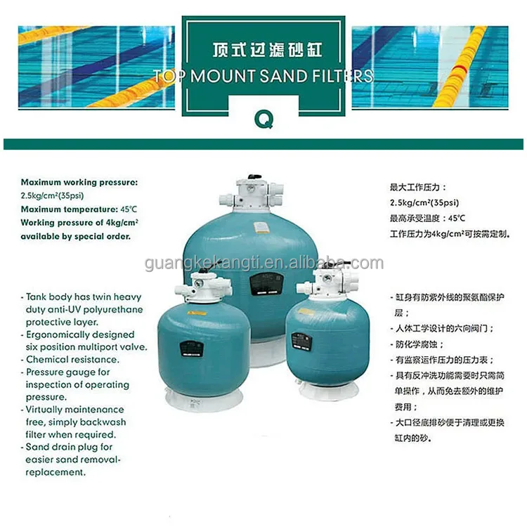 AQUA Filter Factory Price Portable Swimming Pool Sand Filter