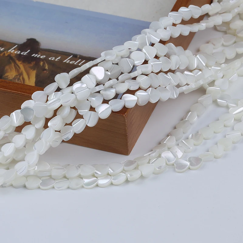 Zhuji Wholesale 8-9mm White Shell Of Love Shape For Diy Jewelry Making