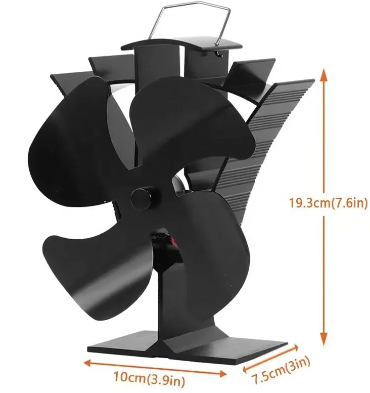 2023 Voda High Quality Eco fan  Fireplace Stove Fan Heating Heater Powered Stove Fan