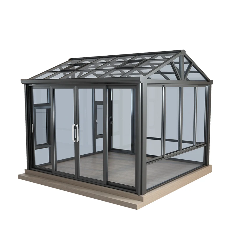 High quality veranda sunroom Aluminium Frame Sunroom Commercial Glass Housewinter gardens
