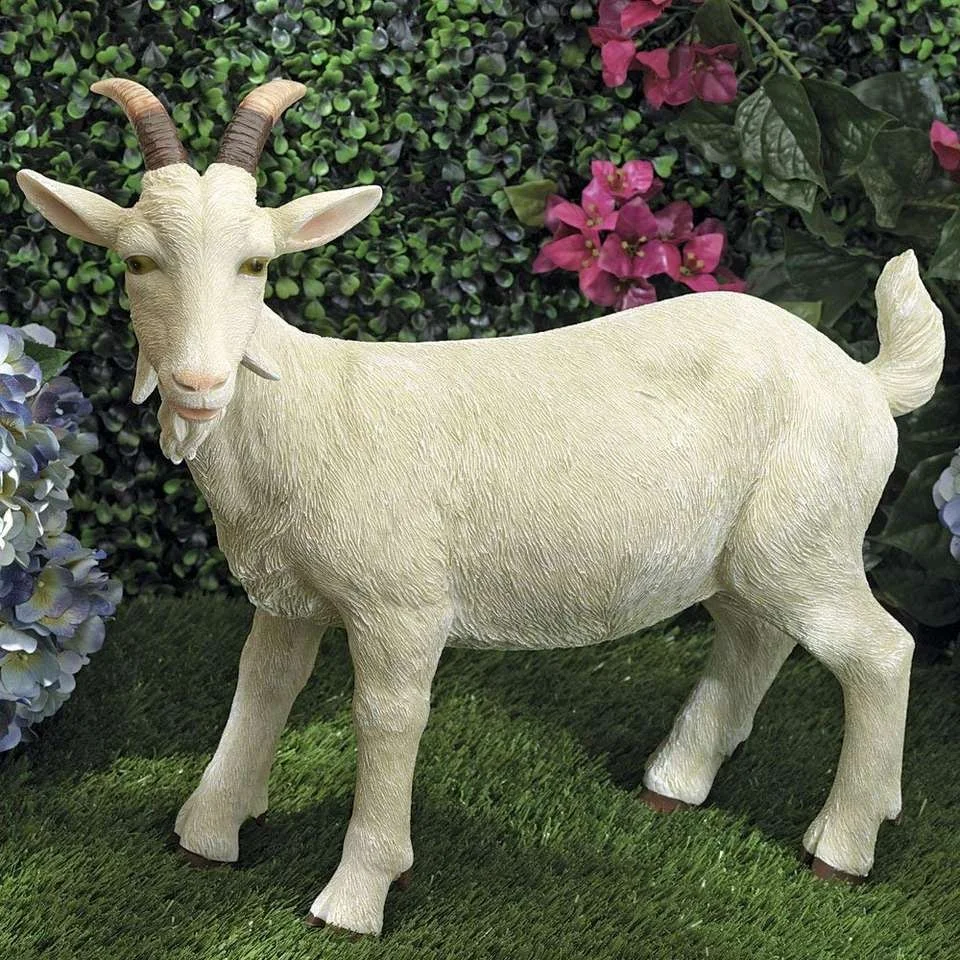 Outdoor Garden goats statues  Lamb Resin  Large goats statues for sale Fiberglass goat statue