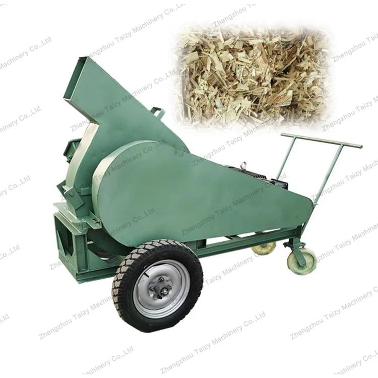  wood chipper machine with 15hp plastic barrel