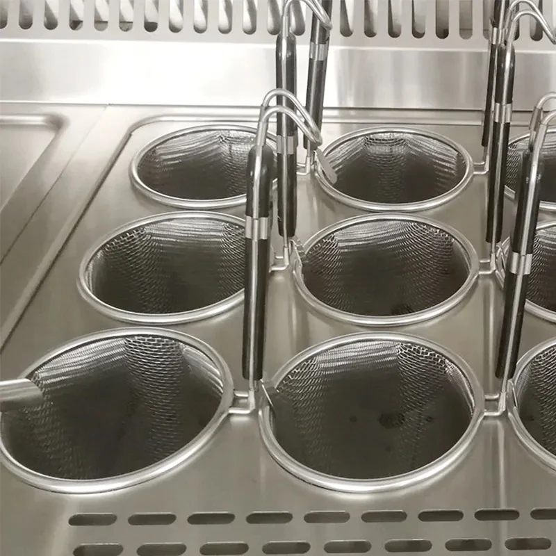 RTK Kitchen Equipment 12 Baskets Noodles Cooking Machine Commercial electric Pasta Cooker With Cabinet