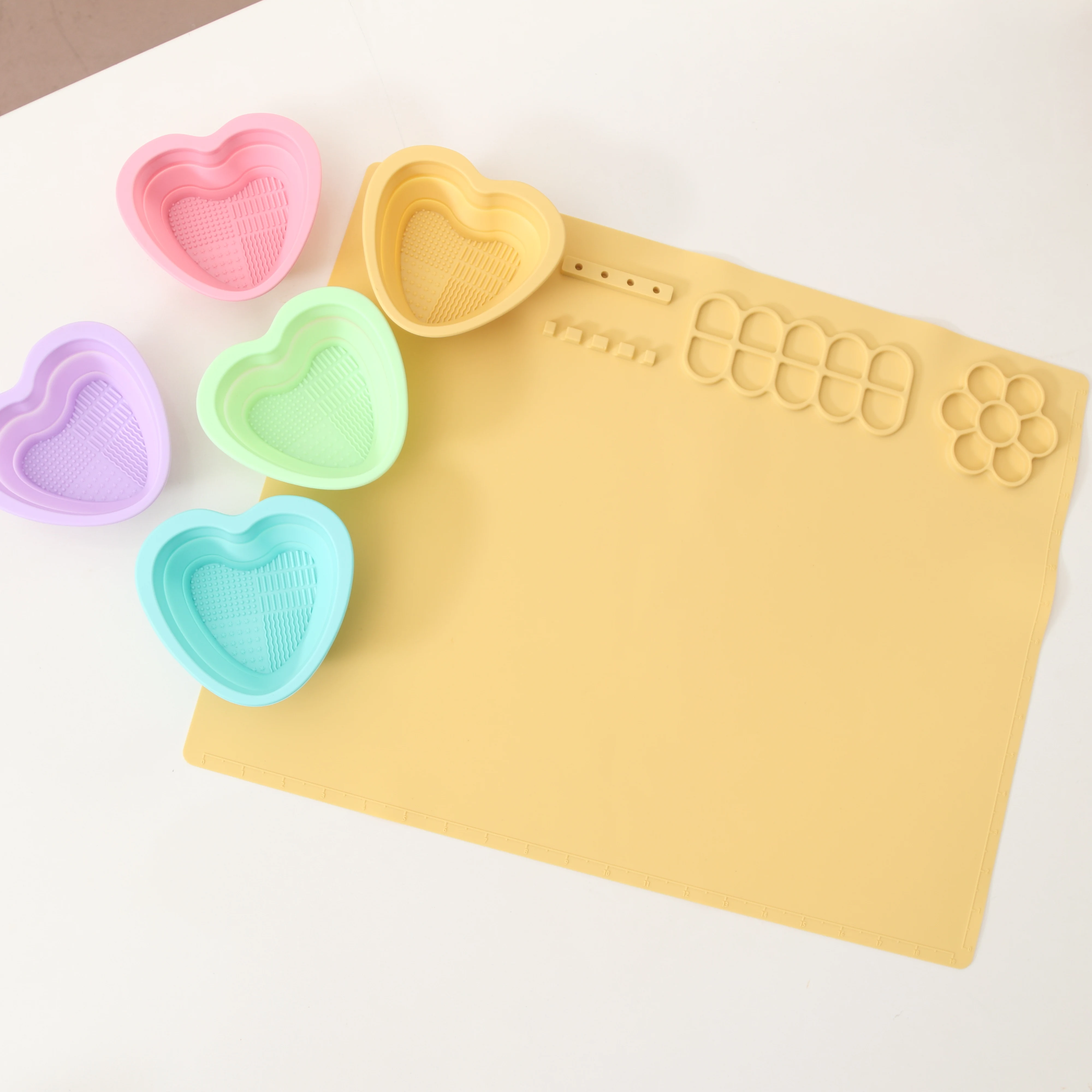 Silicone Drawing Mat Kids Placemat Promotional Custom Printing Silicone Pad Mat Silicone Craft Mat Non-stick Washable Art