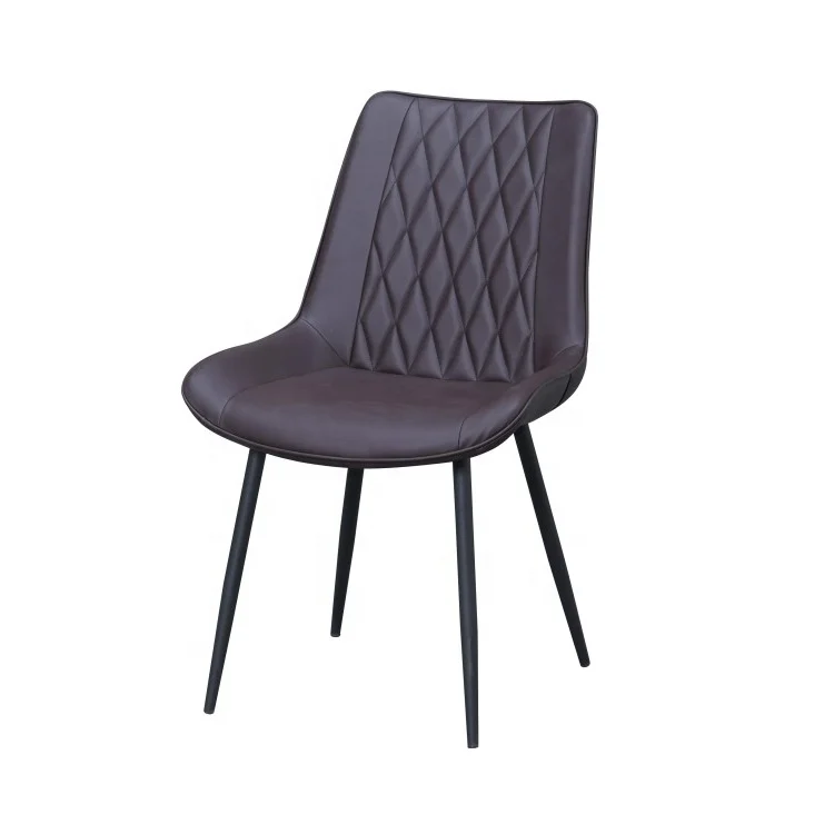 Home Restaurant Living Room Stackable Folding Colorful Soft PU Leather Padded Upholstered Metal Dining Chair