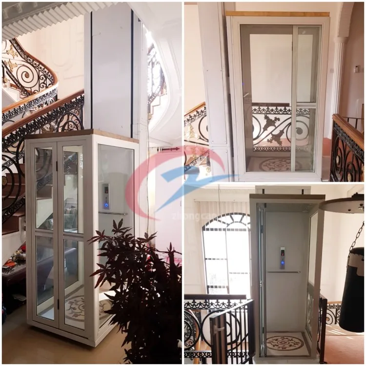 2-4 floors Indoor &Outdoor Electric Residential Cheap Passenger Elevator Lift Small Dumbwaiter Home Lift For Sale