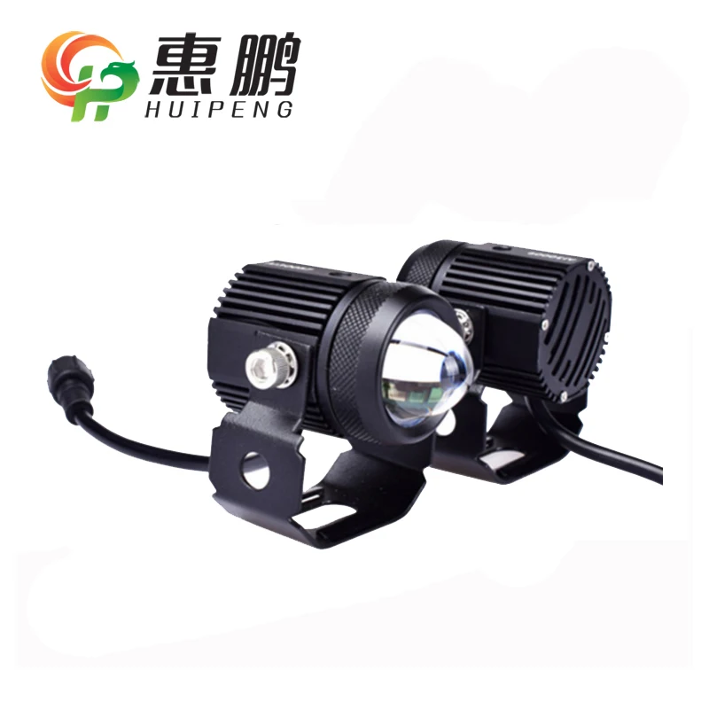 Высокая яркость DC12-24V мотор 15 Вт светодиодные фары двойной цвет для мотоцикла