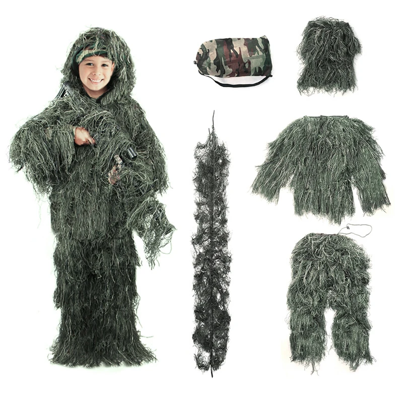 2021 Good Product Peace Elite Field Children Suit Boys Fitness Clothes Adult Camouflage Invisible Cloak Costume
