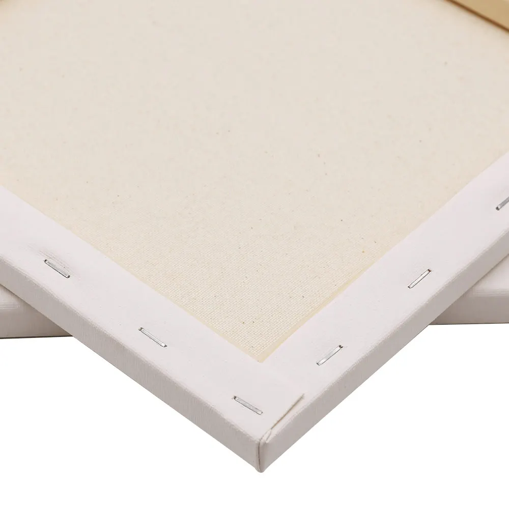 Artecho stretched canvas pad 10x10' Blank 8 Pack,Stretched Canvas wholesale canvas for Painting