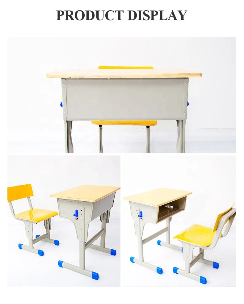 School furniture suppliers primary school student tables mdf school desk and chair
