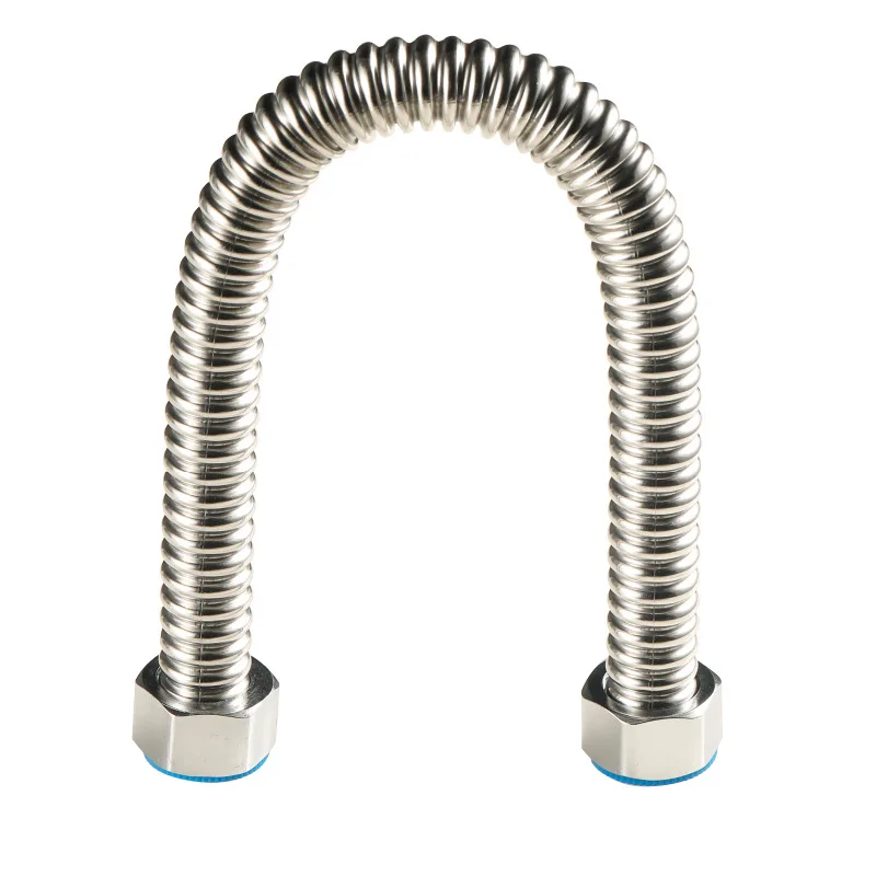 durable Custom length 304 stainless steel spiral copper Hot and cold Enter water heater hose