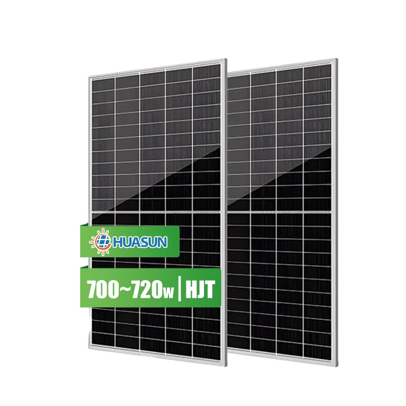 Monocrystalline Silicon 700w 710W 720w HUASUN High Efficiency Solar Panels PV Module N-Type GlassPERC Topcon Half Cell High