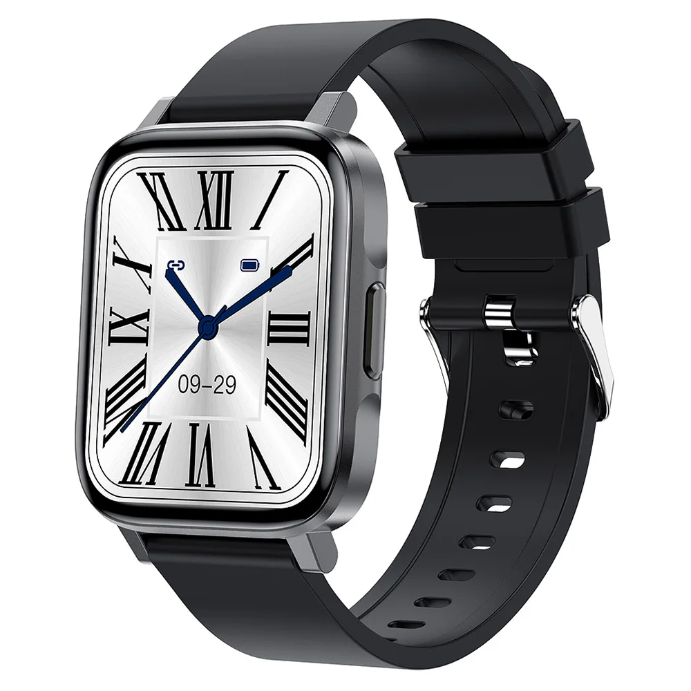 2023 Round Corner Large Screen Blood Pressure Blood Oxygen Body Temperature Heart Rate Monitoring Health Exercise Watch