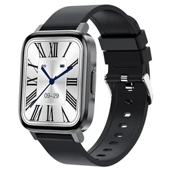 2023 Round Corner Large Screen Blood Pressure Blood Oxygen Body Temperature Heart Rate Monitoring Health Exercise Watch