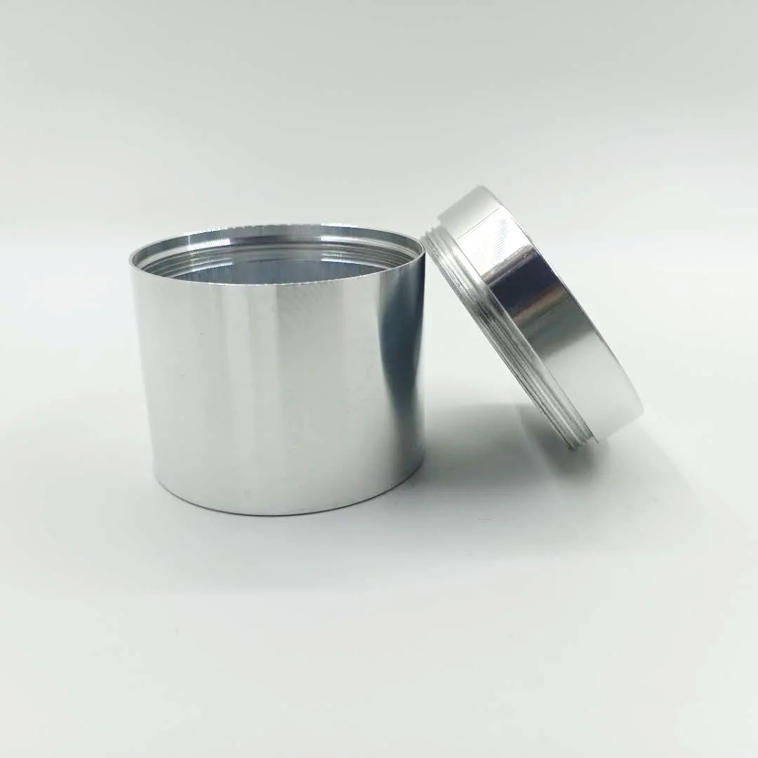 30g 50g 100g Screw metal containers aluminum jar tin can with lids