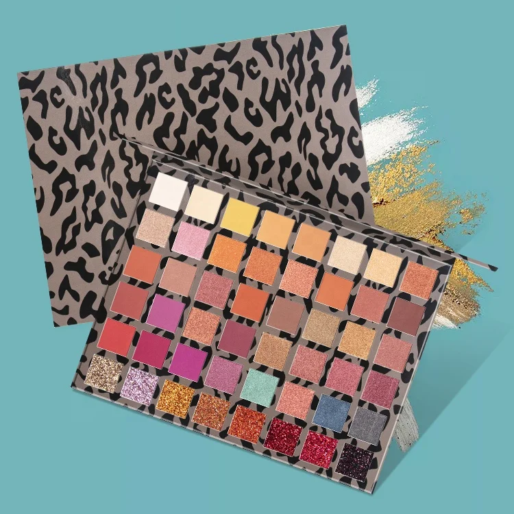 
Latest Makeup Products 48 Color Shimmer Matte Glitter Eyeshadow Palette With Cardboard Packaging 