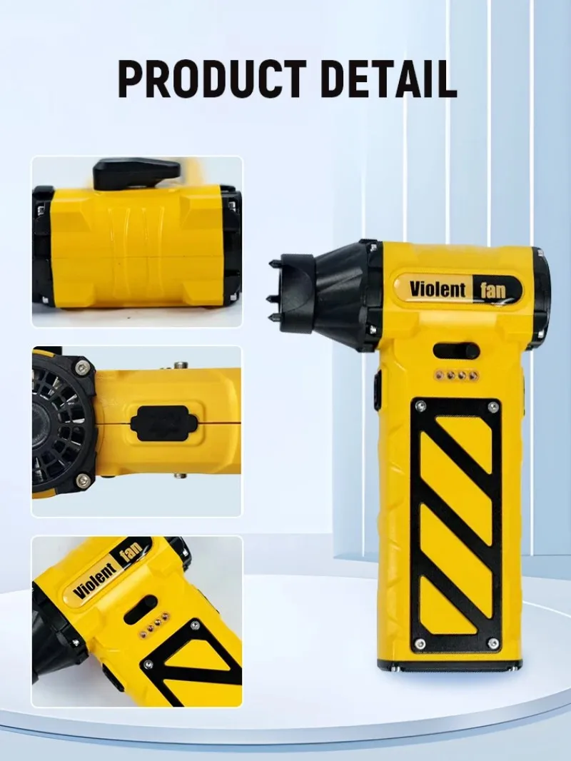 8000mah high speed super strong wind 110000rpm turbo violent fan with window breaker belt cutter